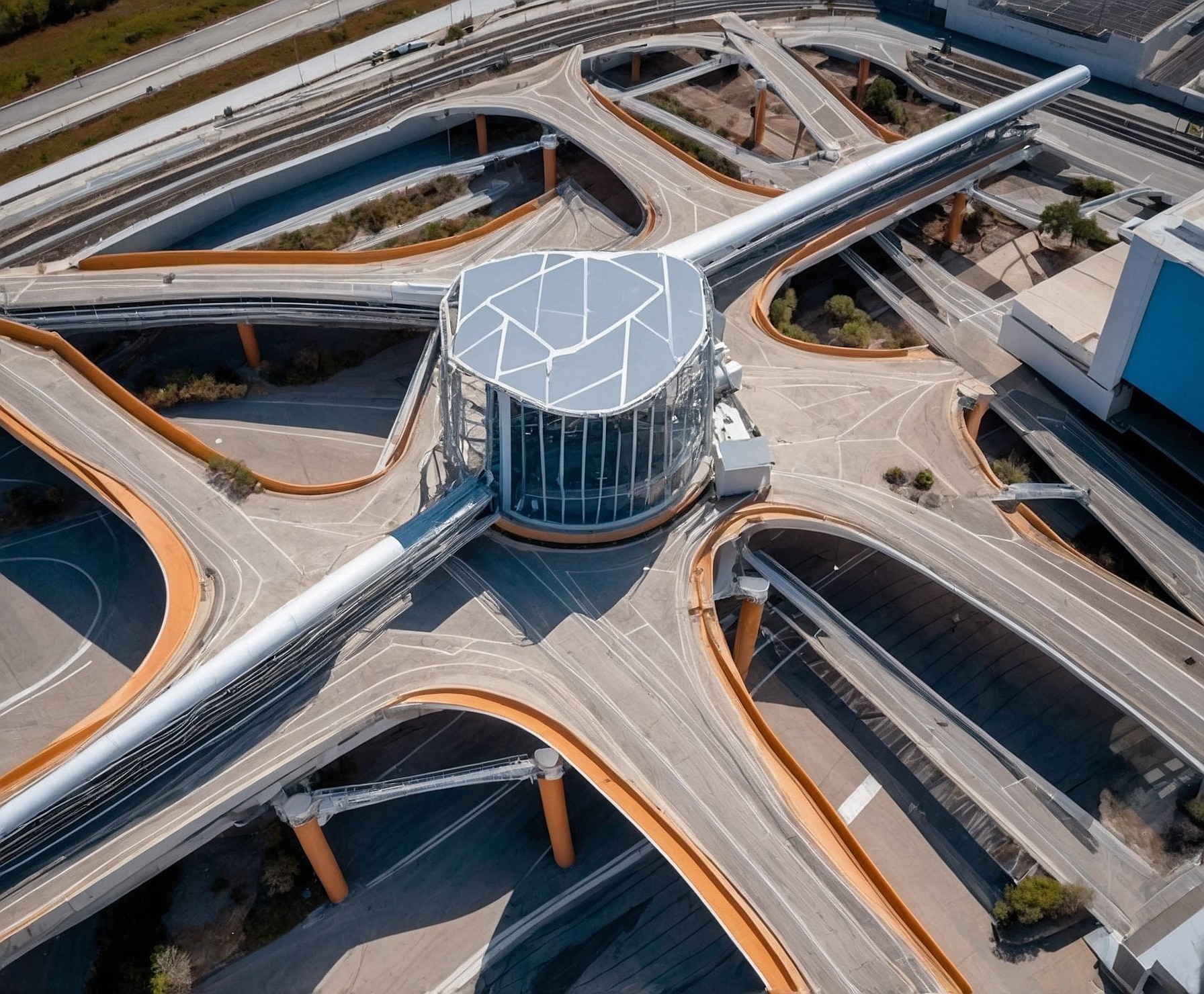 Drones inspeccionando infraestructuras.